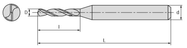 Изображение товара D10-3A-0080 AlTiN, Сверло, АКСИС 2