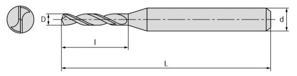 Изображение товара D10-5A-0080, Сверло, АКСИС 2