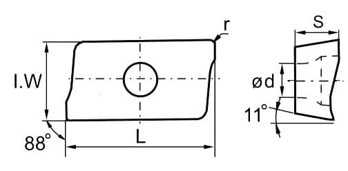 Изображение товара APKT11T304-PM YBG302, Пластина ZCC-CT 2