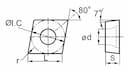 Изображение товара CCMT060204-HM YBC252, Пластина ZCC-CT 2