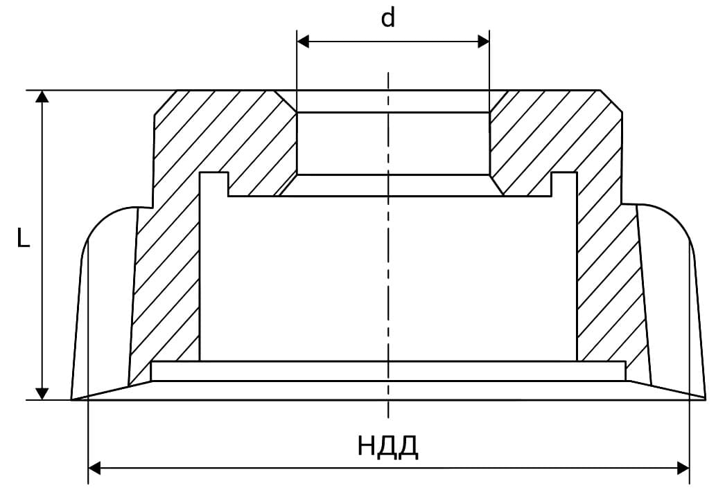 Изображение товара Долбяк чашечный НДД100мм m 3.25 Z 31 20° В Р6М5 2536-0168 ГОСТ 9323-79 2