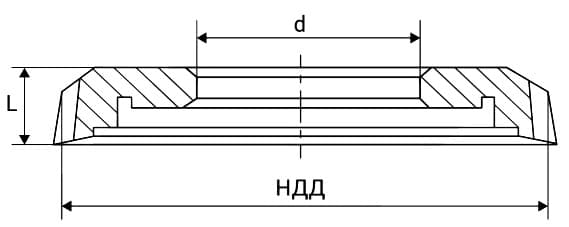 Изображение товара Долбяк дисковый НДД 63мм m 0.5 Z128 20° А Р6М5 2530-0339 ГОСТ 10059-80 ИНСТУЛС 2