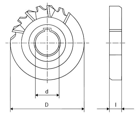 Изображение товара Фреза дисковая 3-х ст. 110х18х40 тип 2 Z=2х 5 Т5К10 2