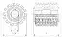 Изображение товара Фреза червячная m 5.0 А Р6М5 30°  80х85х27 Z=9 2