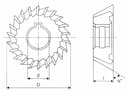 Изображение товара Фреза угловая 1-но 45х13х16х 85° Z=20 Р9 2