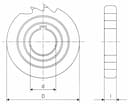 Изображение товара Фреза дисковая пазовая  50х 8х16 Z=14 Р6М5 2250-0101 ГОСТ 3964-69 ИНСТУЛС 2