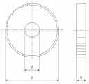 Изображение товара Фреза отрезная  63.0х0.80х16 тип 1 Z=100 Р6М5 PILANA 2