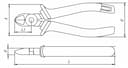 Изображение товара Кусачки 160мм торцевые д/рук ИНСТУЛС 2