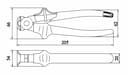 Изображение товара Кусачки 200мм торцевые д/рук НИЗ 2