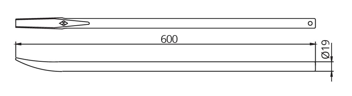 Изображение товара Лопатка монтажная 600мм НИЗ 2