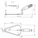 Изображение товара Кельма каменщика КБ-200 мм окс  Исп.2 Арефино С283 2