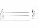 Изображение товара Молоток  600г круглый боек с рук искробезопасный  КЗСМИ 2