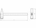Изображение товара Молоток  800г квадратный боек с рук Арефино С570 2
