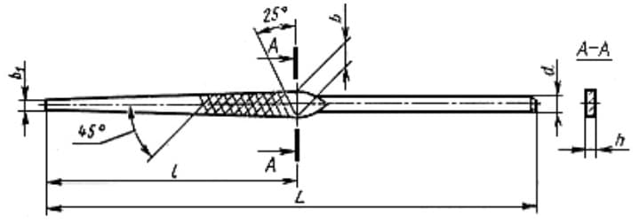 Изображение товара Надфиль плоский остроносый 160х80 №2 У13 2826-0054 ГОСТ 1513-77 ИНСТУЛС 2