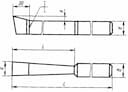 Изображение товара Резец долбежный 20х12х250 Р18 а=8 2182-0604 ГОСТ 10046-72 2