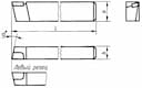 Изображение товара Резец проходной упорный изогнутый 25х16х140 Т5К10 2
