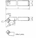 Изображение товара Резец проходной отогнутый 25х20х170 ВК8 2