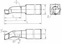 Изображение товара Резец расточной гл исп.1 20х20х170 l=70 тип 2 Р6М5 2