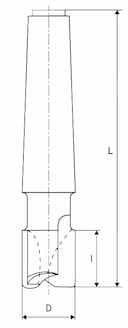 Изображение товара Фреза шпоночная тс кх ф 36.0х25х127 Т5К10 КМ3 2235-0227 ГОСТ 6396-78 ИНСТУЛС 2