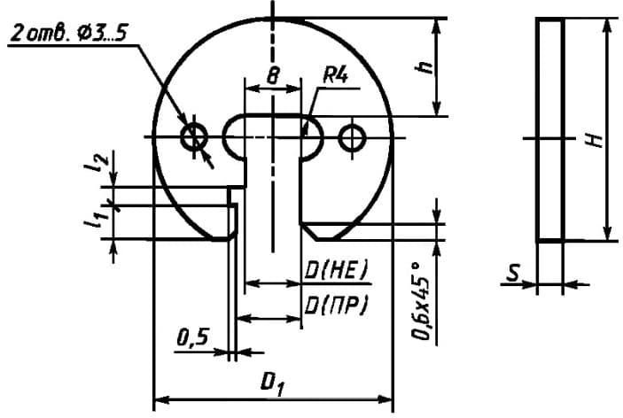 Изображение товара Калибр скоба   1.5 f 9 ИНСТУЛС 2