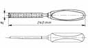 Изображение товара Стамеска плоская  8мм дер рук Арефино С22 2