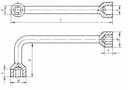 Изображение товара Ключ торцевой двусторонний изогнутый 27х27мм 2