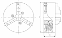 Изображение товара Патрон токарный d 250 3-х кулачковый 7100-0009А 2