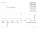 Изображение товара Кулачки обратные к патрону ф160мм 7100-0005 к-т 3шт 7100-0005.006 шаг=7мм Н=8мм В=20мм J=8мм ГОСТ 2675-80 2