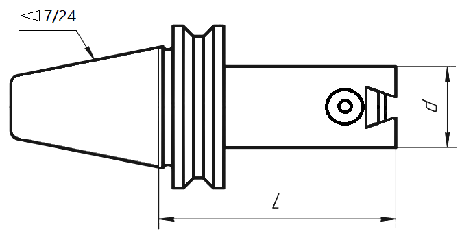 Изображение товара Оправка расточная 6300-4011-04 7:24 №40 ( 63-100) 2