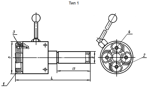 Изображение товара Головка винторезная 1К25 d= 4-10 2651-0002 ГОСТ 21760-76 2