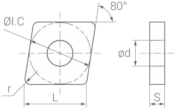 Изображение товара CNMG090304-MP ATP15, Пластина, АКСИС 2