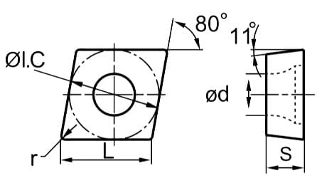 Изображение товара CPGT050204 YBC251, Пластина ZCC-CT 2