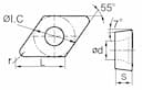 Изображение товара DCMT11T302-HF YBG202, Пластина ZCC-CT 2