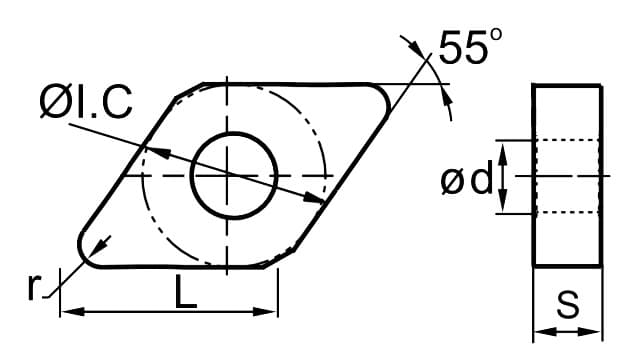 Изображение товара DNMG110404-EF YBG205, Пластина ZCC-CT 2