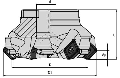 Изображение товара M145.080B27.1208C, Корпус фрезы, АКСИС 2