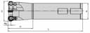 Изображение товара M200.025W25.1002, Корпус фрезы, АКСИС 2