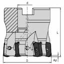 Изображение товара M215.050B22.0307C, Корпус фрезы, АКСИС 2