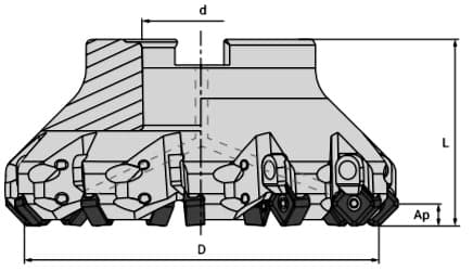 Изображение товара M245.080B27.1208C, Корпус фрезы, АКСИС 2