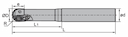 Изображение товара BMR03-025-G25-M, Фреза ZCC-CT 2