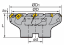 Изображение товара FMA01-125-B40-SE12-08C, Фреза ZCC-CT 2