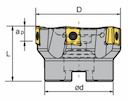 Изображение товара FMP03-050-A22-LN12-04C, Фреза ZCC-CT 2