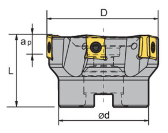 Изображение товара FMP03-063-A22-LN12-05C, Фреза ZCC-CT 2