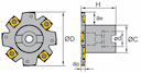 Изображение товара SMP01-100x4-A27-SN12-10, Фреза ZCC-CT 2