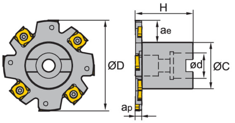 Изображение товара SMP01-080x6-A22-SN12-08, Фреза ZCC-CT 2