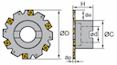 Изображение товара SMP01-125x8-B40-SN12-12, Фреза ZCC-CT 2