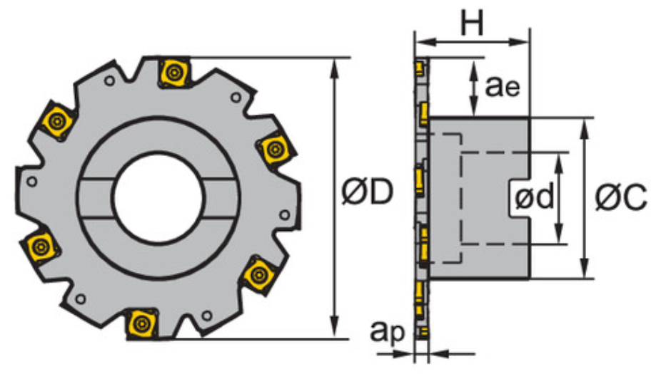 Изображение товара SMP01-125x6-B40-SN12-12, Фреза ZCC-CT 2