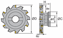 Изображение товара SMP03-160x12-B40-MP08-14, Фреза ZCC-CT 2