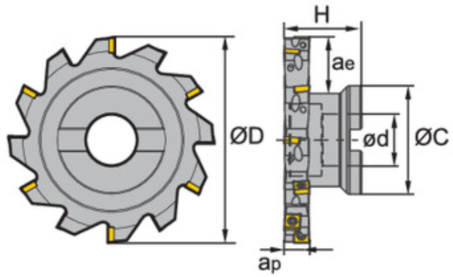 Изображение товара SMP03-160x12-B40-MP08-14, Фреза ZCC-CT 2