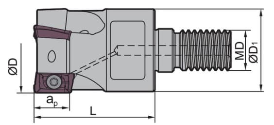 Изображение товара QCH-25-APKT16-M12-02, Фреза ZCC-CT 2