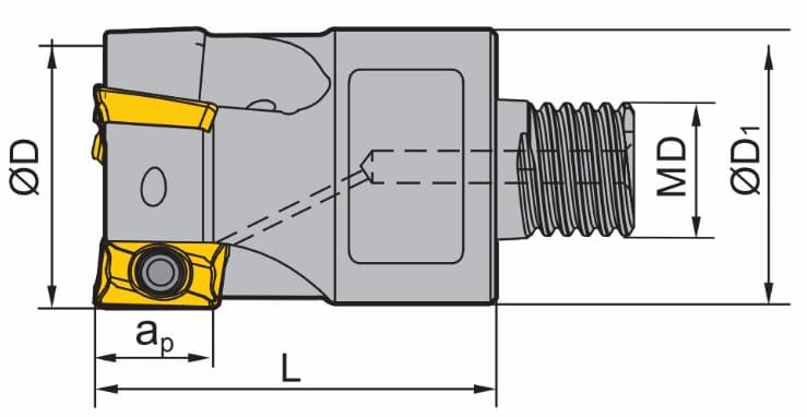 Изображение товара Фреза ZCC-CT QCH-16-APKT11-Q10-02 2